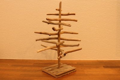 画像1: 流木アクセサリースタンド054