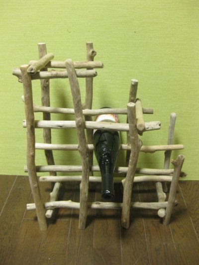 画像1: 流木ワインラック