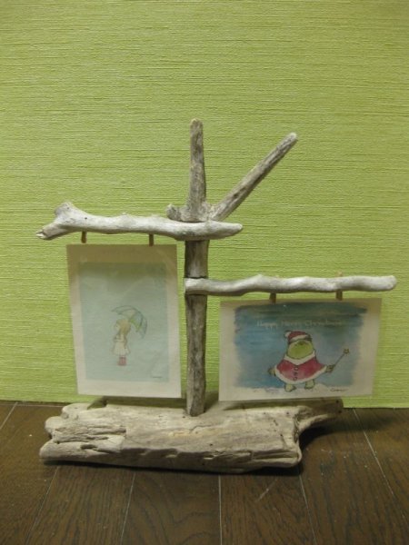 画像1: 流木フォトスタンド034 (1)