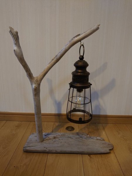 画像1: 流木ランタンスタンド (1)